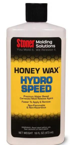 Stoner HoneyWax®Hydro Speed是一種高固含量的水性乳液，不含任何溶劑，旨在代替?zhèn)鹘y(tǒng)的高級(jí)涂蠟作為復(fù)合材料行業(yè)中的脫模劑。